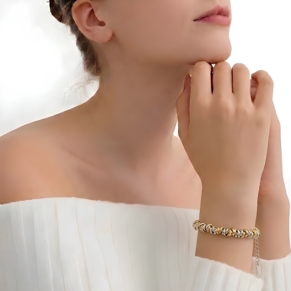 Two-Tone Twisted Bracelet