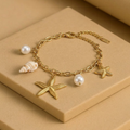 Starfish Pearl Shell Bracelet
