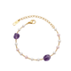 Gemstone Pearl Bracelet