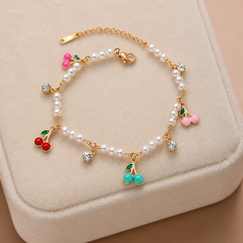 Berry Pearl Bracelet
