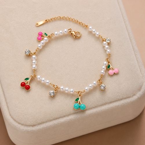 Berry Pearl Bracelet