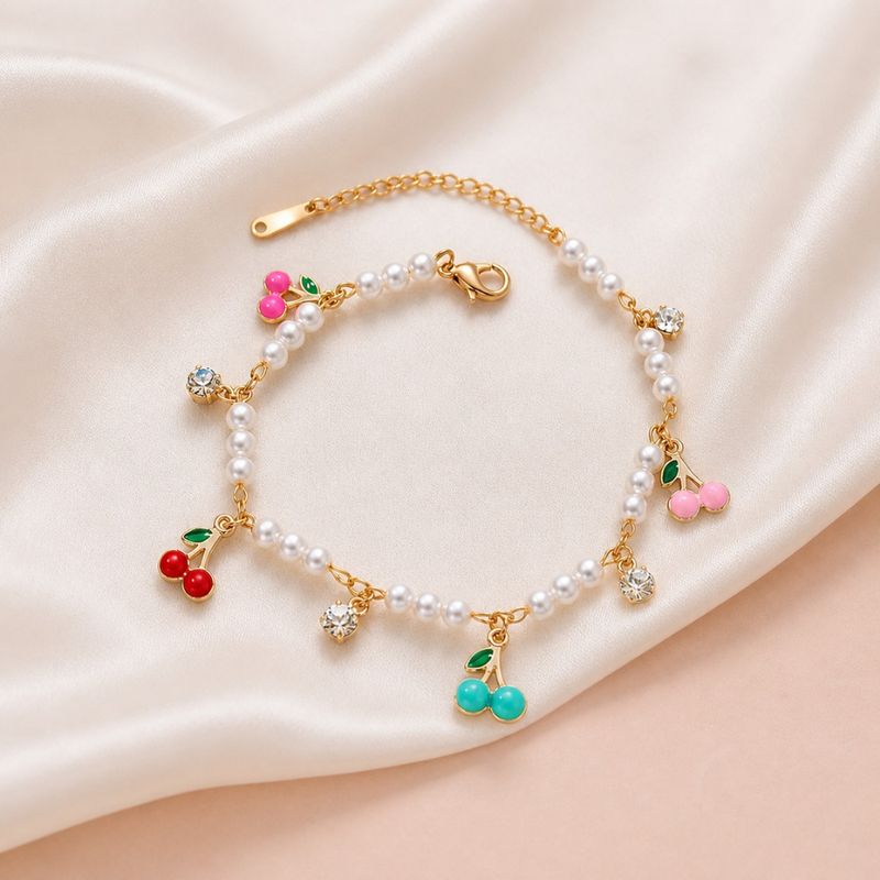 Berry Pearl Bracelet