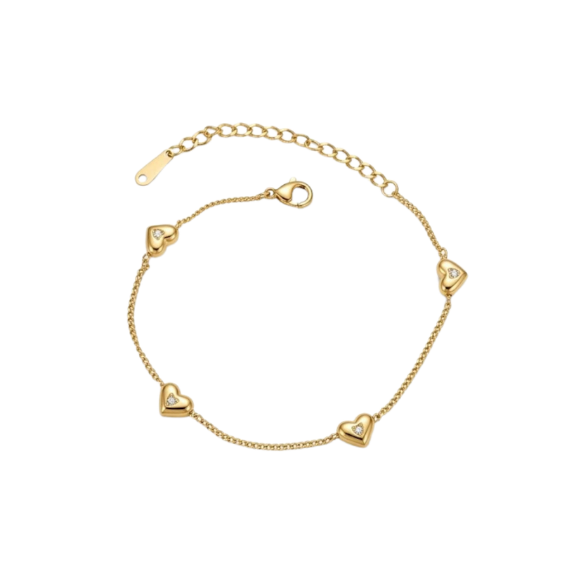 Heart Chain Bracelet