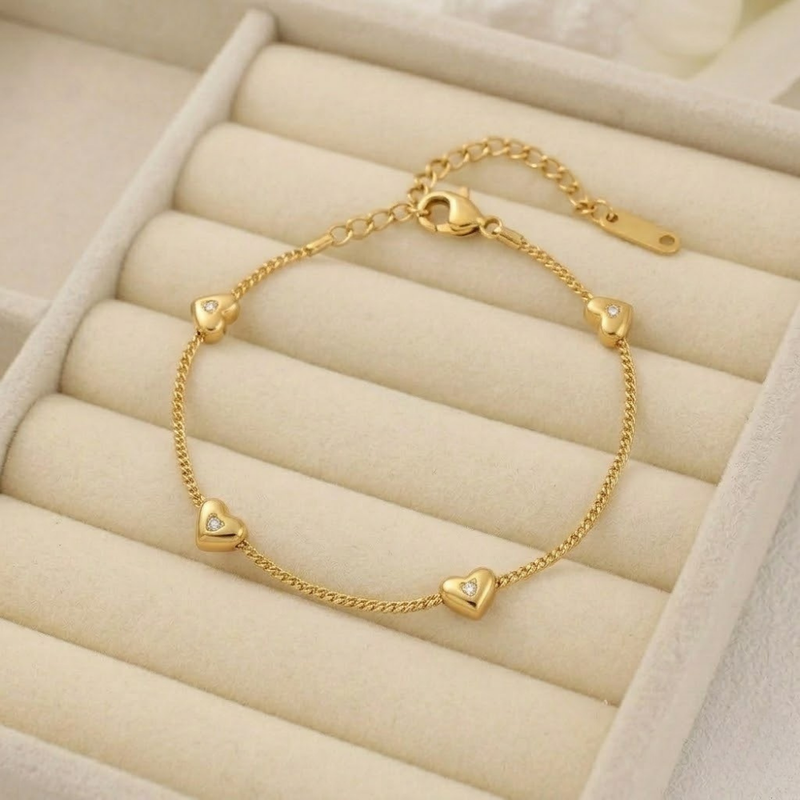 Heart Chain Bracelet