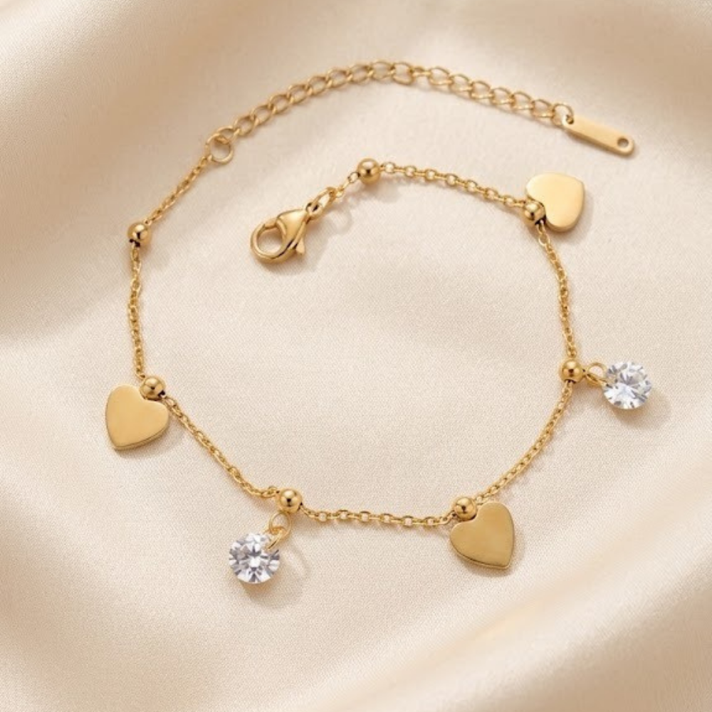 Heart Zirconia Bracelet