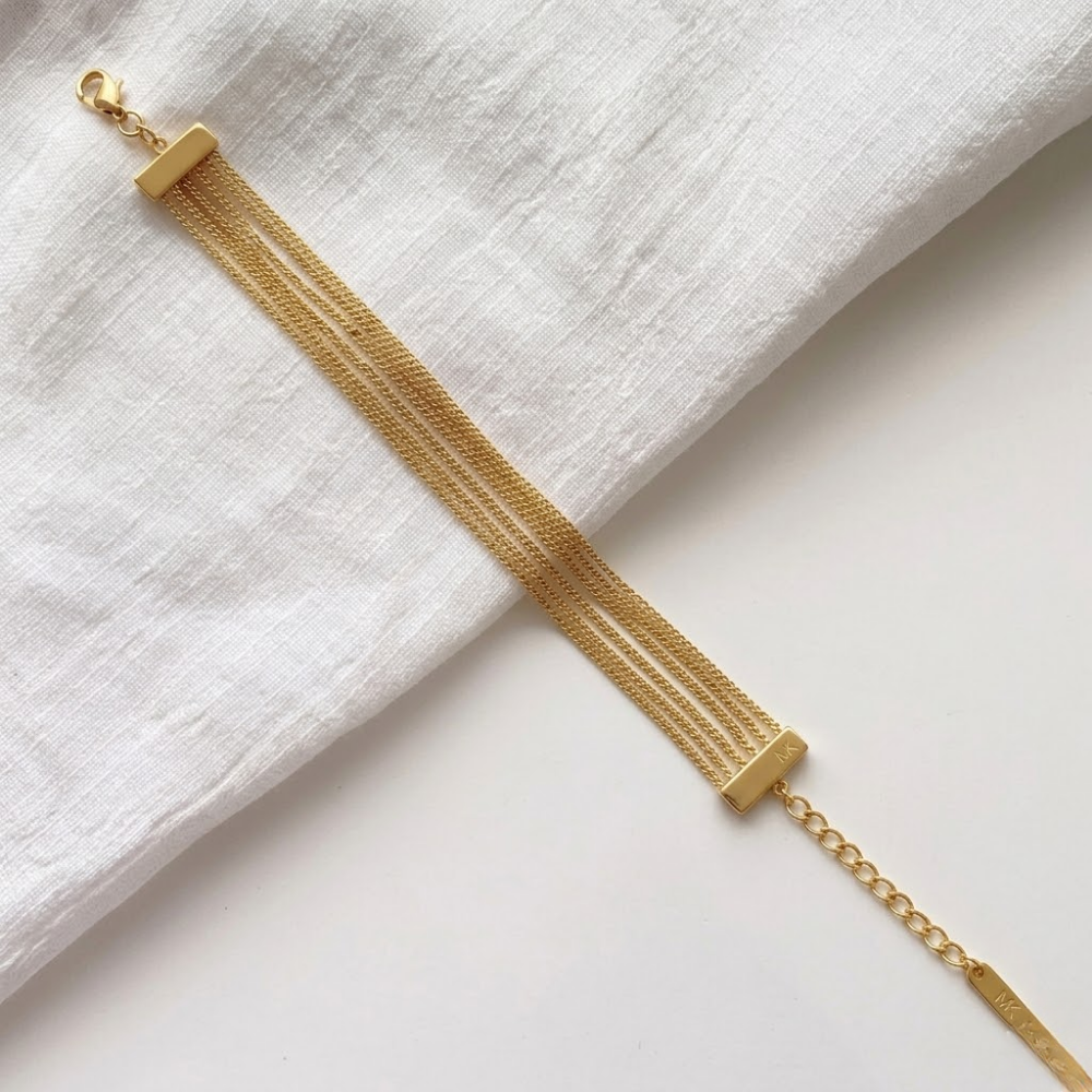 Multi Chain Gold Bracelet