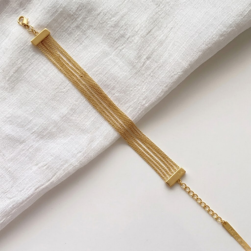 Multi Chain Gold Bracelet