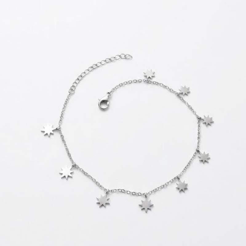 Sparkle Charm Silver Bracelet