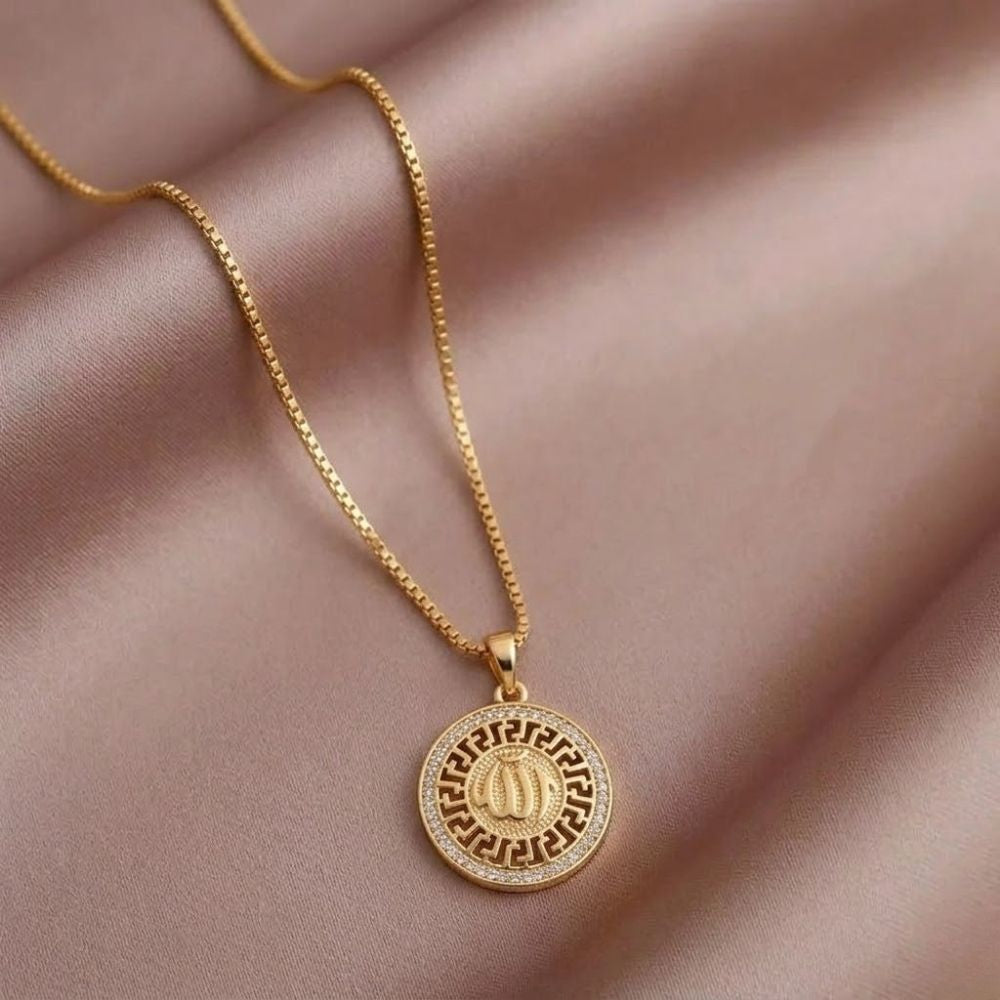 Allah Coin Gold Necklace