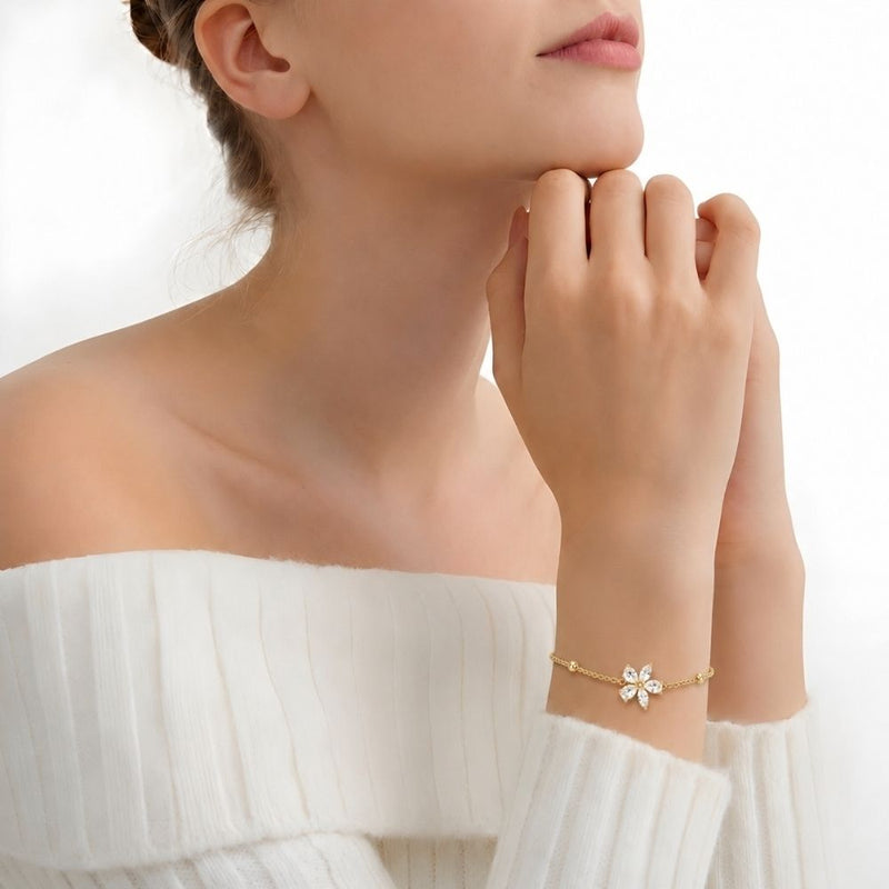 Floral Gold Bracelet