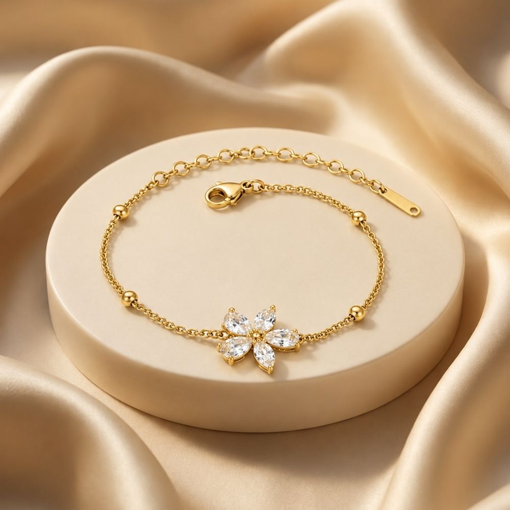 Floral Gold Bracelet