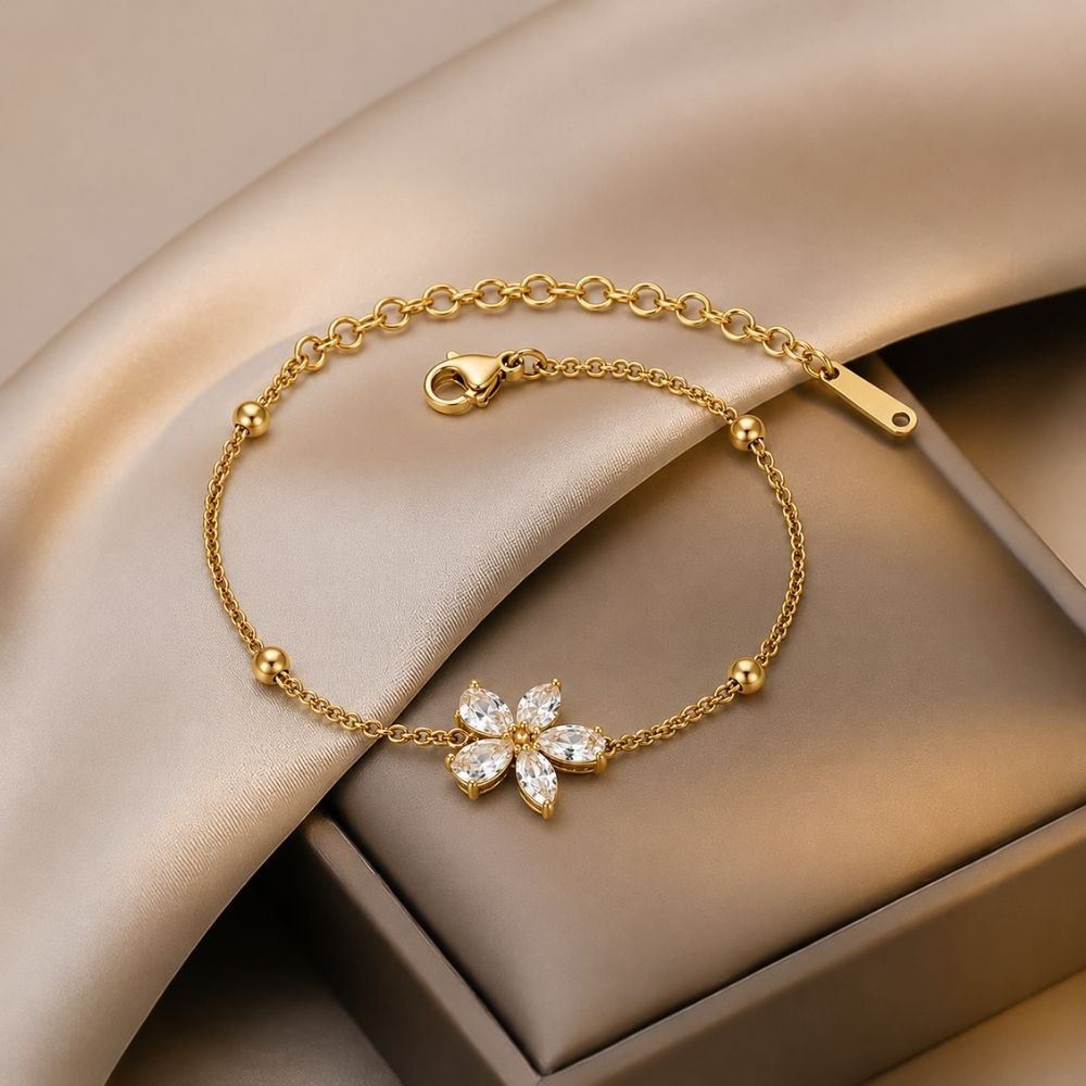 Floral Gold Bracelet