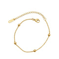 Golden Bead Drop Necklace