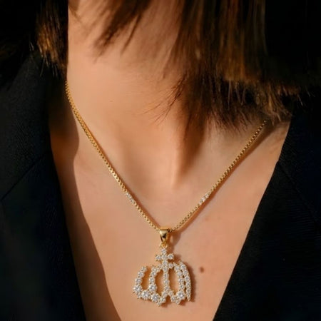 Crystal Allah Necklace