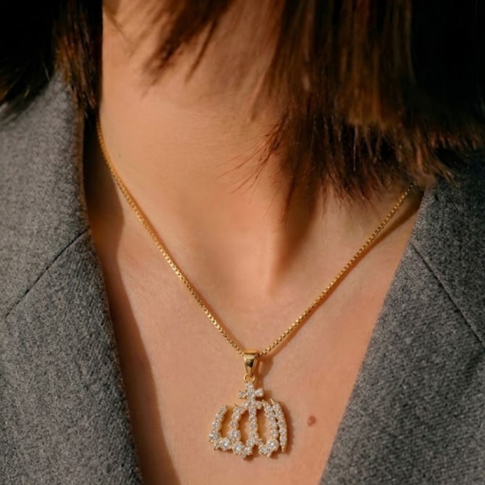 Crystal Allah Necklace