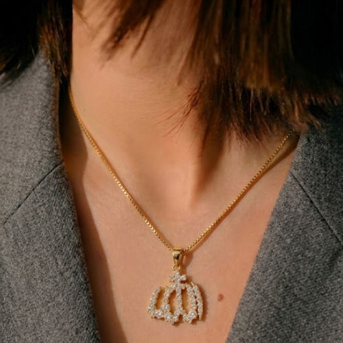 Crystal Allah Necklace