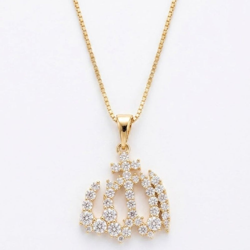 Crystal Allah Necklace
