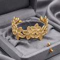 Gold Flower Bangle