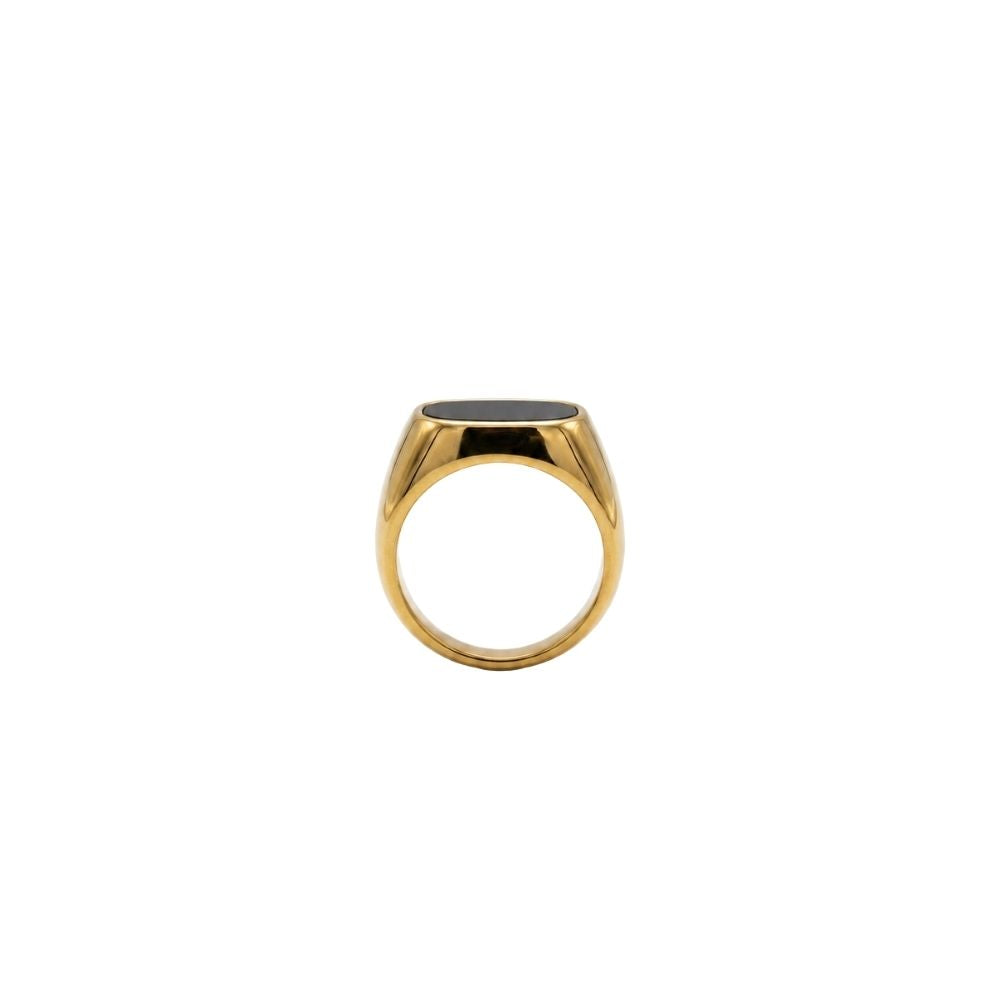 Black Onyx Stone Ring