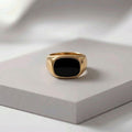 Black Onyx Stone Ring