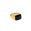 Black Stone Ring