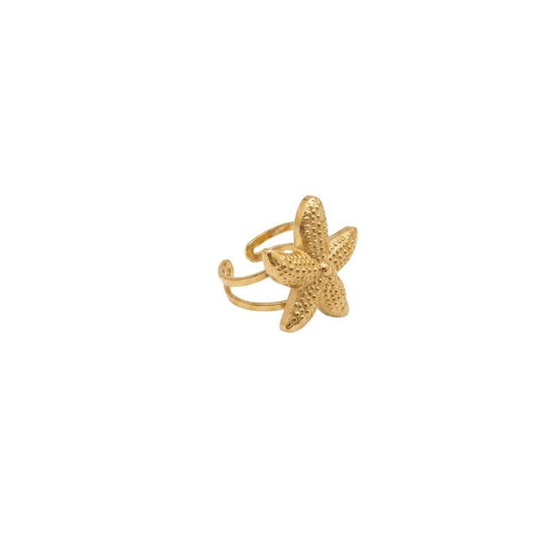 Gold Starfish Ring