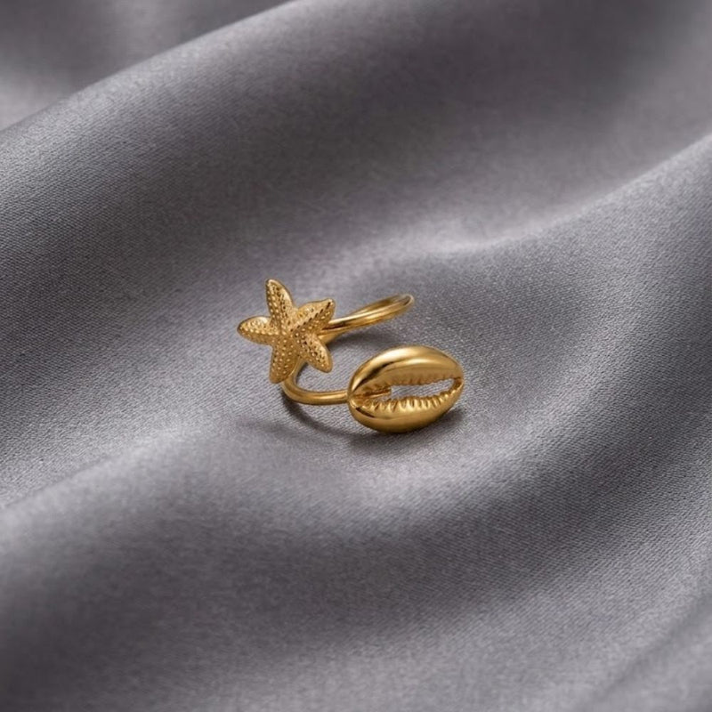 Shell Star Ring