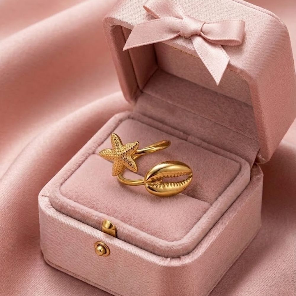 Shell Star Ring