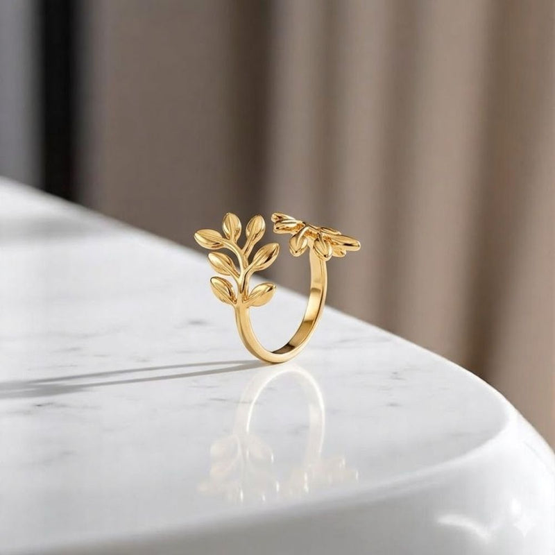 Gold Leaf Ring