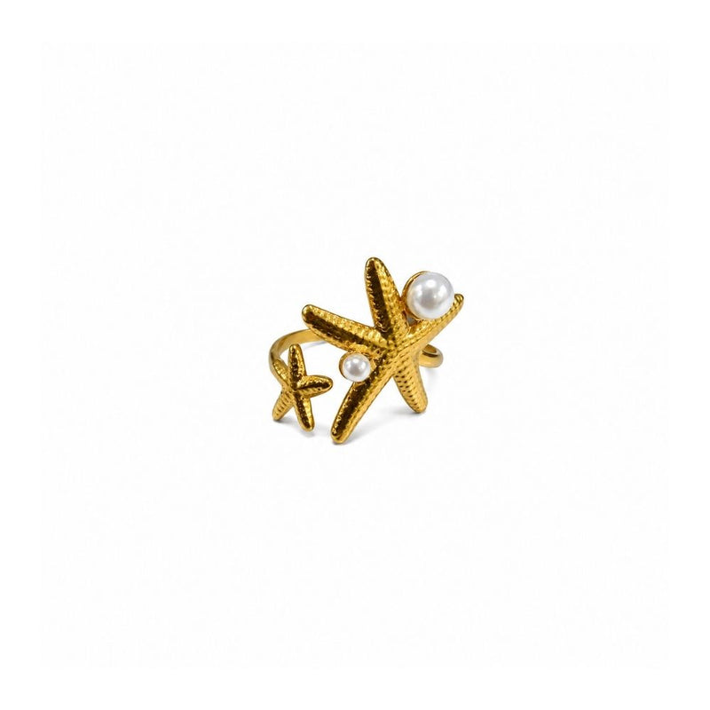 Starfish Pearl Ring