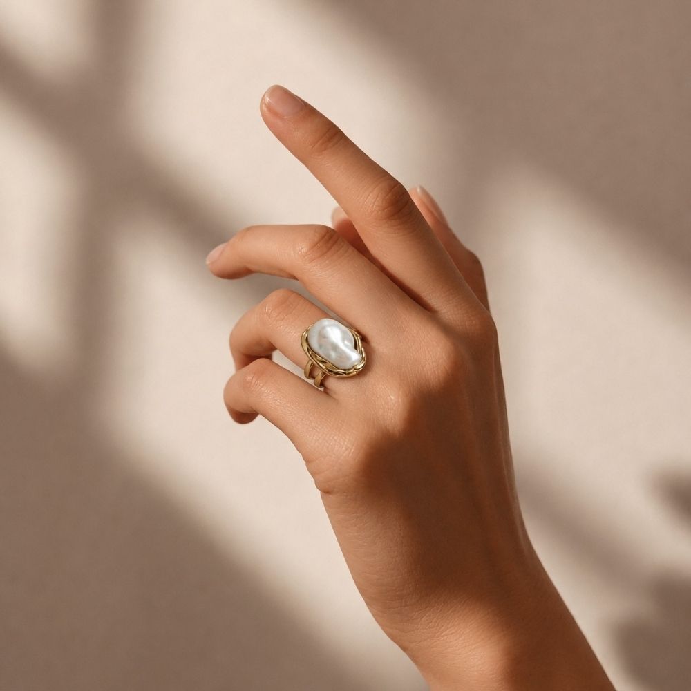 Luxe Pearl Ring