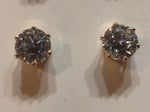 Big stone stud earring