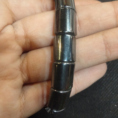 Men black cubic band Bracelet